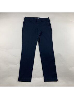 Old Navy Uniform Blue Stretch Canvas High Rise Skinny Pixie Pant 6